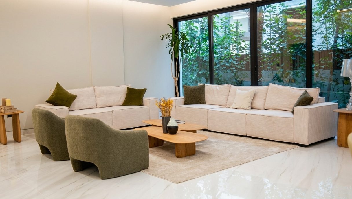 Open-plan interior fit-out
